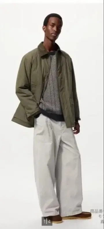 UNIQLO JW ANDERSON 코듀로이 워크 팬츠 그레이 L