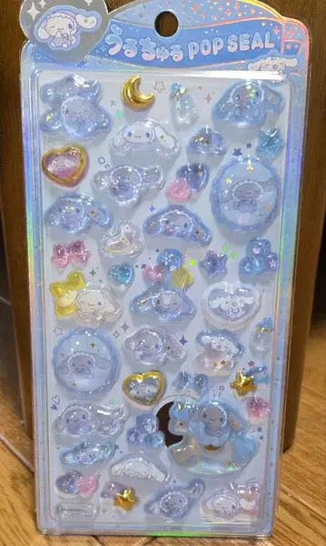 정품 산리오 우루츄루 팝 씰 시나모롤 시나몬