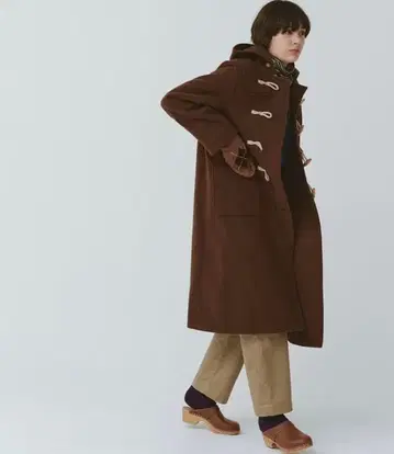 BEAMS BOY / 멜톤 롱 더플 코트