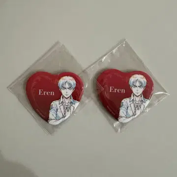 엘렌 하트형 캔뱃지 2개 세트