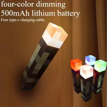마인크래프트 횃불 LED 램프 약 30cm 크리스마스