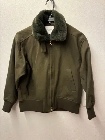 어반 리서치 도어스 자켓 카키 퍼(fur) 부착 더블 지퍼