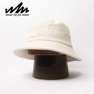 새상품 CELEB 셀럽 코듀로이 버킷햇 아이보리