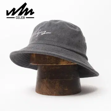 새상품 CELEB 셀럽 코듀로이 버킷햇 그레이