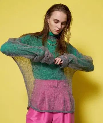 메종 스페셜 시어 모헤어 니트