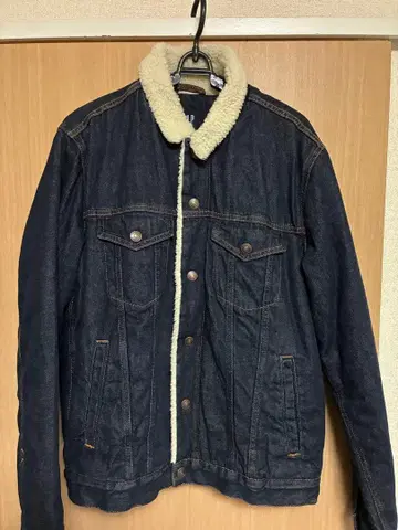 GAP 데님 자켓 다크 블루 플리스 라이닝