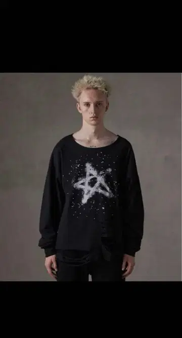 GRANCY 롱 T 블랙 S