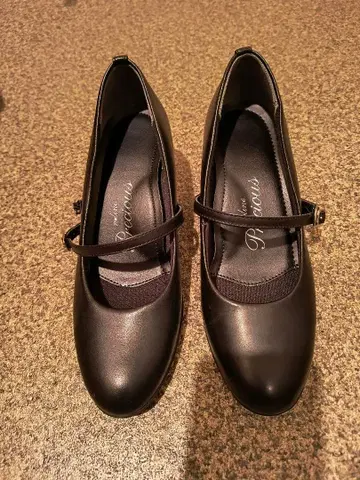 아오야마 양복 펌프스 스트랩 포함 21.5cm