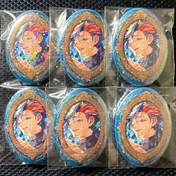 마남의 이치 고쿠라쿠 홀로그램 캔뱃지 점프샵 6개 세트