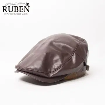 새상품 RUBEN 루벤 에코 가죽 헌팅 프리 사이즈 브라운