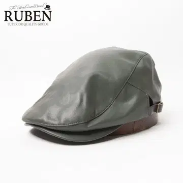 새상품 RUBEN 루벤 에코 가죽 헌팅 프리 사이즈 카키