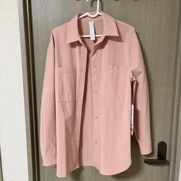 alo 핑크 스트라이프 긴팔 셔츠