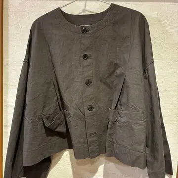 nest Robe 노카라 자켓 그레이