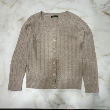 Kate ecru 베이지 케이블 니트 가디건