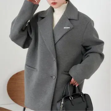 Chico 본딩 빅 숄더 자켓 테일러드 자켓 아우터