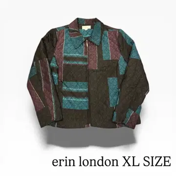 erin london 패치워크 자켓 고급 팝콘 원단 XL 사이즈