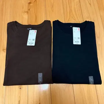 [ 미사용 새상품 ] UNIQLO 소프트 코튼 라운드 헴 T/긴팔