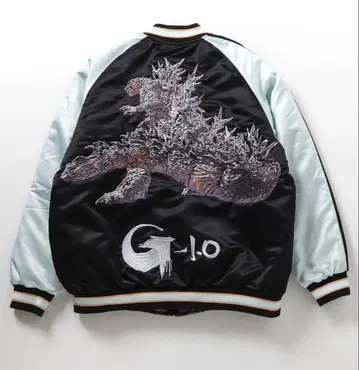 미개봉 새상품 고질라 축광 자수 리버서블 스카잔 L 사이즈