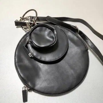 UN3D. 아쓰리드 트리플 서클백 핸드백 블랙