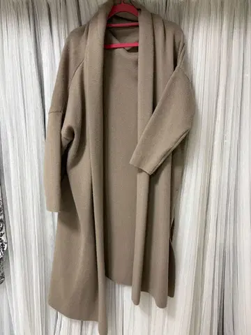 베이지 롱 코트 일본제