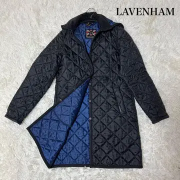 LAVENHAM 라벤햄 퀼팅 코트 블랙 네이비
