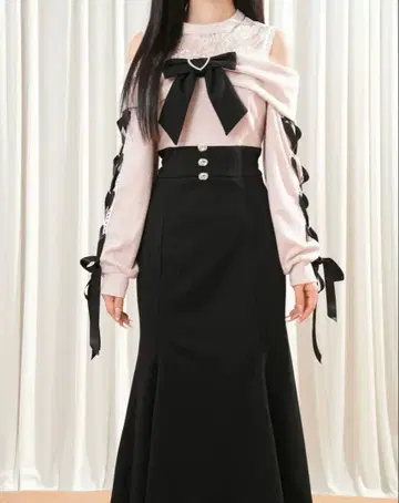 엘레강트한 일본풍 오프숄더 드레스 S 사이즈