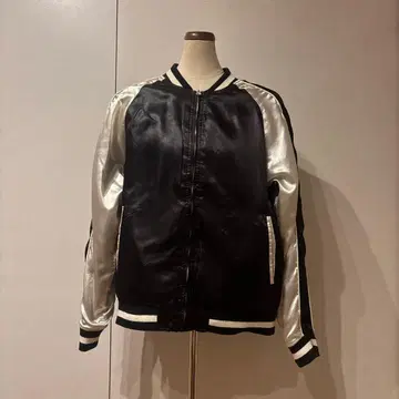 새틴 스카잔 블랙 그레이 리버서블