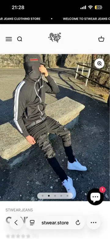 STWEAR.JEANS CONNOR 스키니 팬츠 블랙