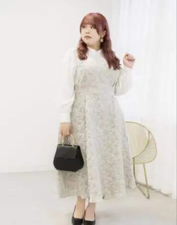 쿠레트 마틀라세 꽃무늬 도킹 원피스