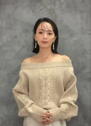 anuans 아뉴앙스 하이 게이지 케이블 니트 풀오버