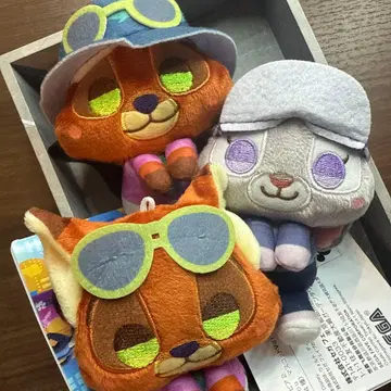 주토피아2 & you 마스코트 3점