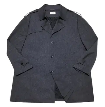 레어 X6L LES MUES 레미유 라이너 포함 코트 그레이 헤링본