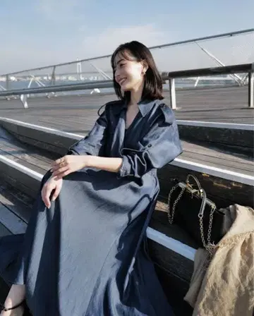 [ anuans ] 요코하마점 OPEN 한정판 트렌치 디테일 원피스 F