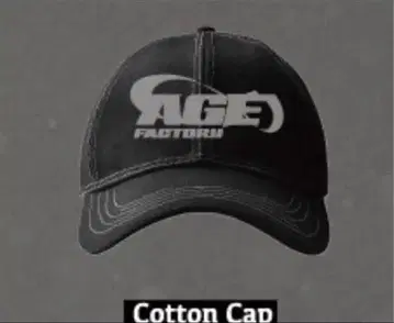 Age Factory 코튼 캡 블랙