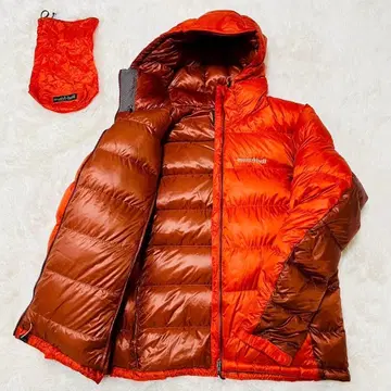 몽벨 알파인 다운 파카 XL 오렌지 단종품 경량 방한
