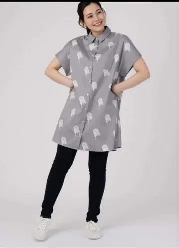 graniph 우메즈 카즈오 오로치 반팔 셔츠 원피스