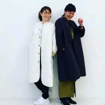 sinme 신메 퀼팅 코트 블랙