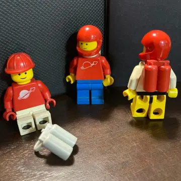 올드 레고 LEGO 우주 비행사 피그 3체 세트 봄베 포함