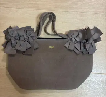 MIAN 미안 리본 포함 토트백 / 그레이지 가방 에코