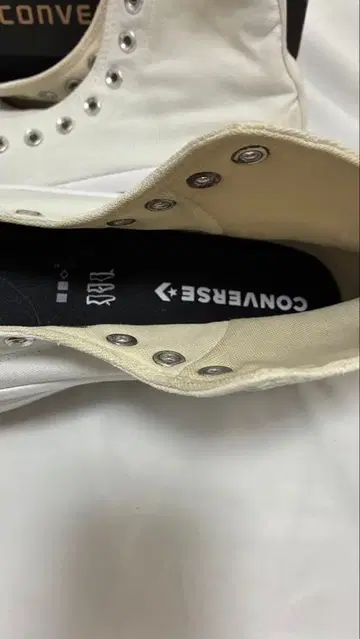 CONVERSE ALL STAR 하이컷 화이트 해외 모델 통굽