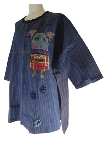 여성용 보더 무늬 집업 후드티