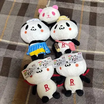 라쿠텐 팬더 봉제 인형 5체 세트