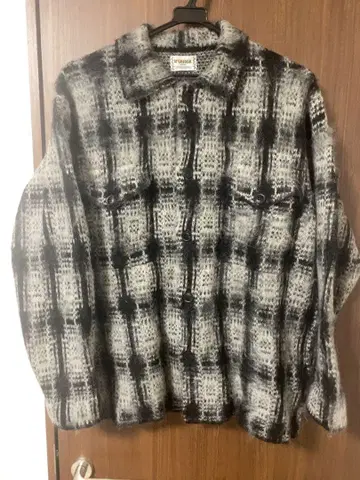 M'GREGOR x 프릭스스토어 별주 모헤어 체크 무늬 드리즐러 자켓