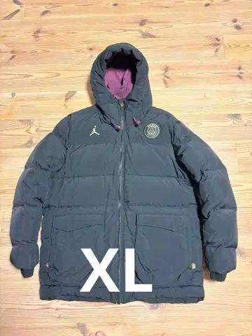 Jordan 후드 부착 다운 자켓 L 블랙