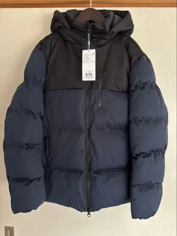 tk.TAKEO KIKUCHI 폴리 스트레치 충전솜 후드 블루종