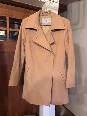 Viaggio Blu 베이지 피 코트 사이즈 0