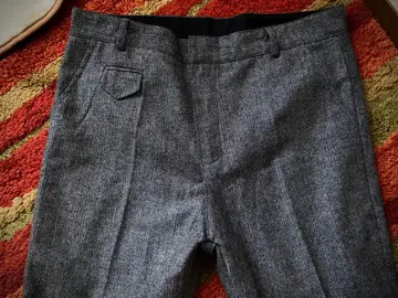 새상품 W92 헤링본 트위드 트라우저 슬랙스 빅 사이즈