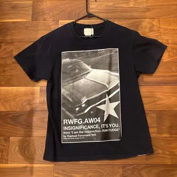 레어 RAW FUDGE 그래픽 T셔츠 블랙