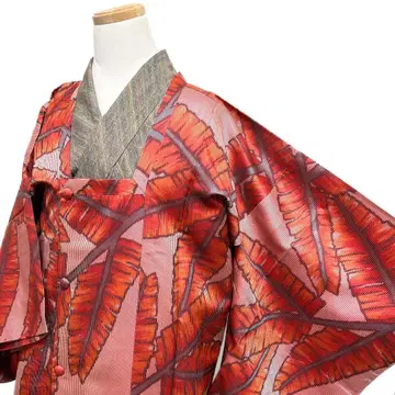 앤티크 미치유키 코트 롱 기장 바쇼 세로줄 기모노 123b d ms