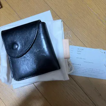 Hender Scheme 이단 접이식 지갑 블랙